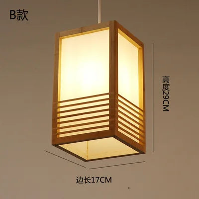 DecorBites™ Japanese Bamboo Chandelier Lights for Bedroom Living Room Tea Room Zen Lamps