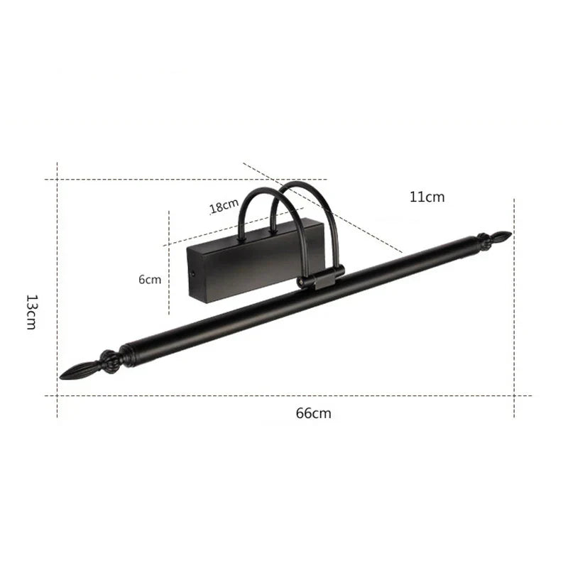 DecorBites™ 9W LED Mirror Lights 56cm Bathroom Wall Lamp Vanity Kit Sconce - Bronze/Sand Nickel/Black