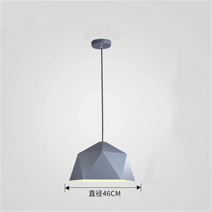 DecorBites™ Iron Diamond Pendant Lights Modern Geometry Pendent Lighting for Living Room & Cafe
