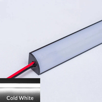 Decorbites™ LED Schwarz V-Typ Rohrenleuchte, SMD2835 Leiste mit Milchigem Abdeckung Linearprofil