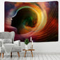 Decobites Psychedelic Mandala Tapestry for Dormitory, Living Room, Bedroom Wall Decor