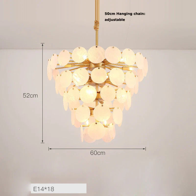 DecorBites™ Agate Designer LED Chandelier for Foyer & Dining Room