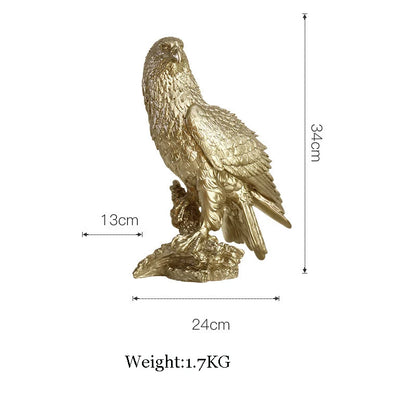 DecorBites™ Gold Resin Sculpture | Nordic Luxury Technology Decor for Home & Office