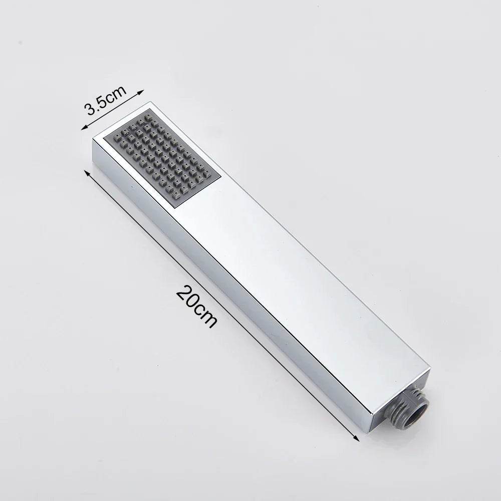 DecorBites™ Black ABS Handshower Head with 150cm Stainless Hose - Wall Mounted Faucet Accessory