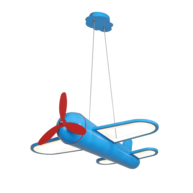 DecorBites™ Cartoon Airplane Kids Room Chandelier - Creative Boys Bedroom Pendant Light