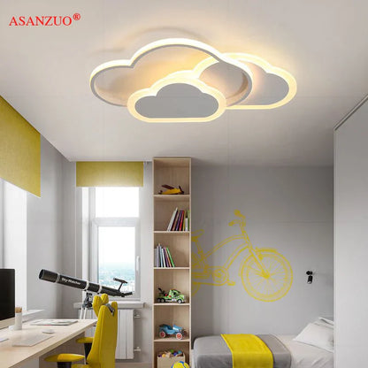 DecorBites™ Cloud Pink LED Ceiling Lamp for Children's Room - Dimmable Modern Lighting