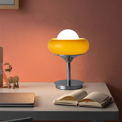 DecorBites™ Glass Egg Tart Desk Lamp for Living Room Bedroom Office
