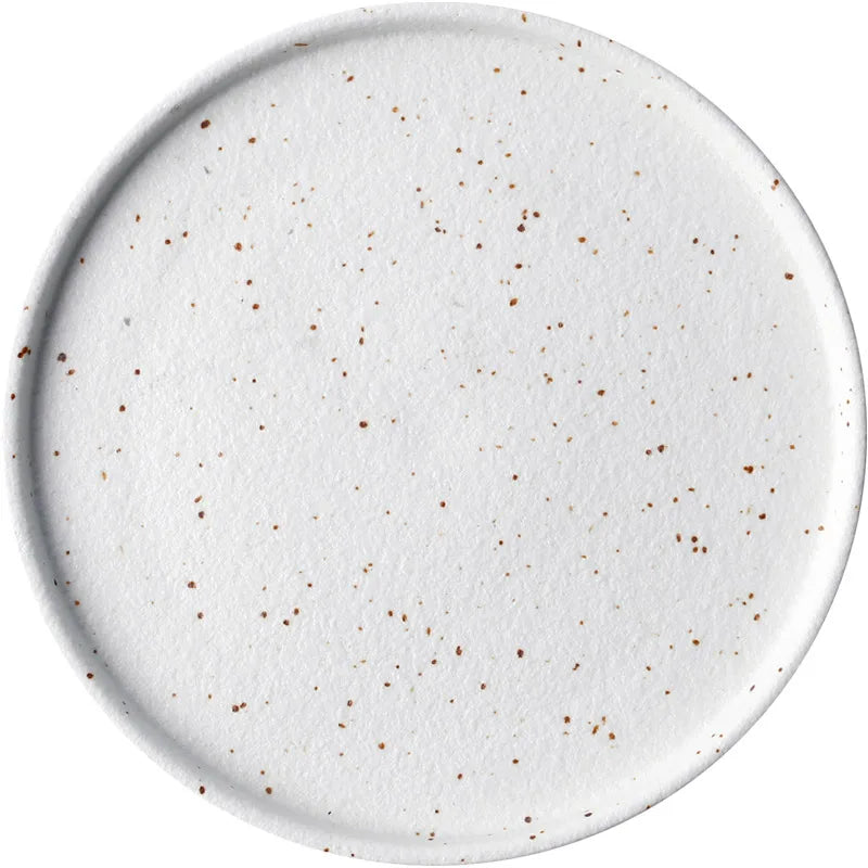 DecorBites™ Ceramic Dinner Plate Set - Round Western Meal Plate, Steak Dish, Rice Bowl