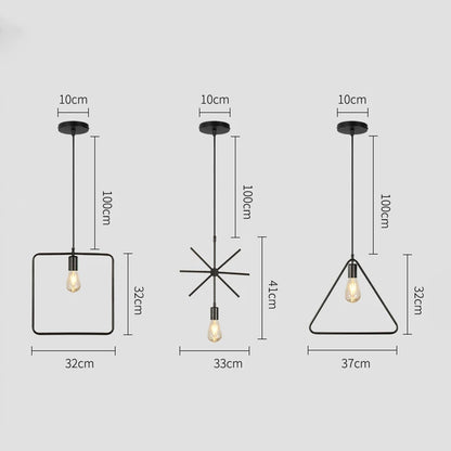 DecorBites™ Industrial Nordic Retro Pendant Lights for Home and Bar Chandelier.