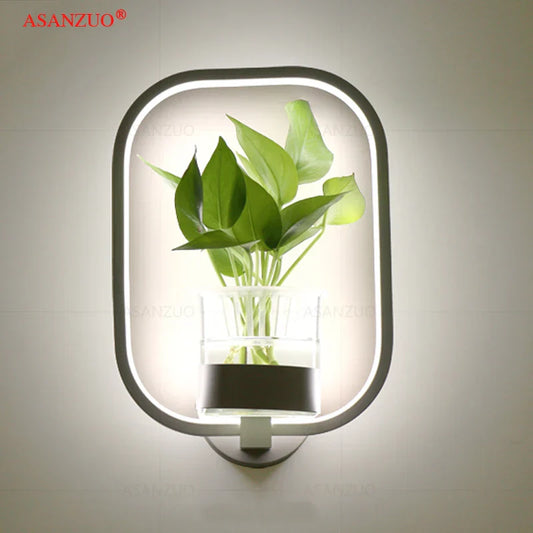 DecorBites™ LED Plant Wall Lamps: Modern Creative Home Decor Lighting Fixtures