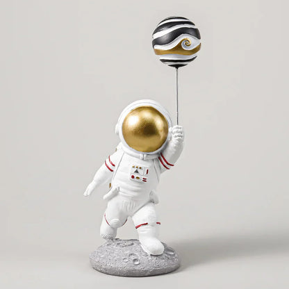 DecorBites™ Astronauts Figurines Gold Tabletop Decoration Creative Spaceman Figures