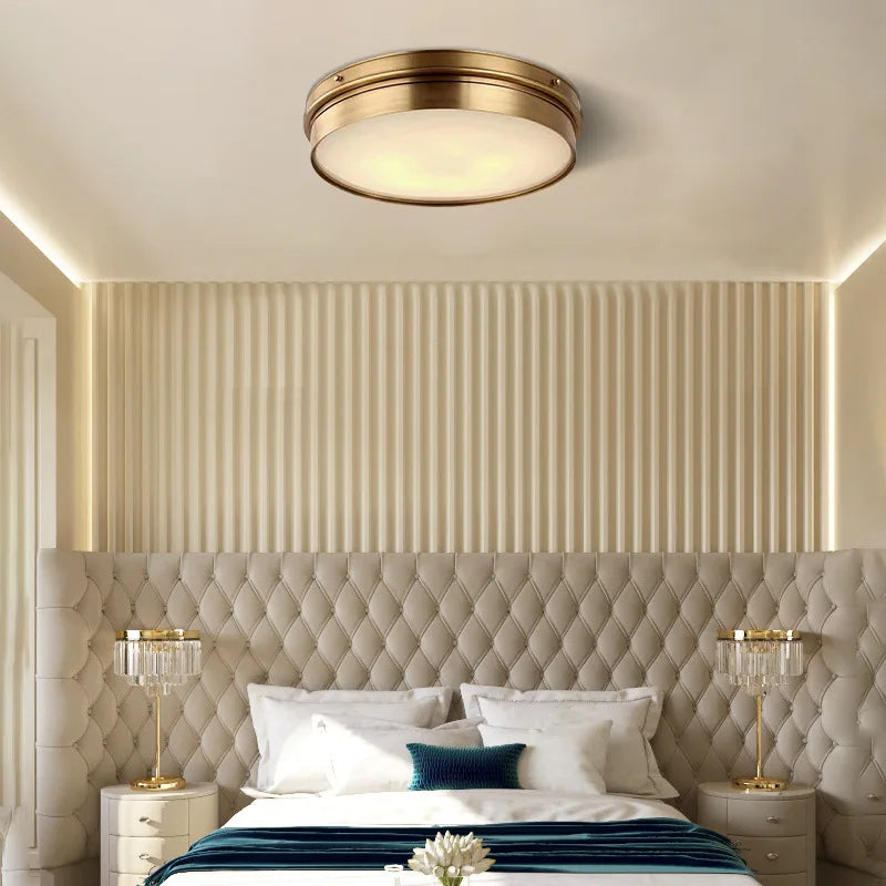 DecorBites™ Brass LED Ceiling Lights - Modern Home Lighting Flush Mount Luminaire