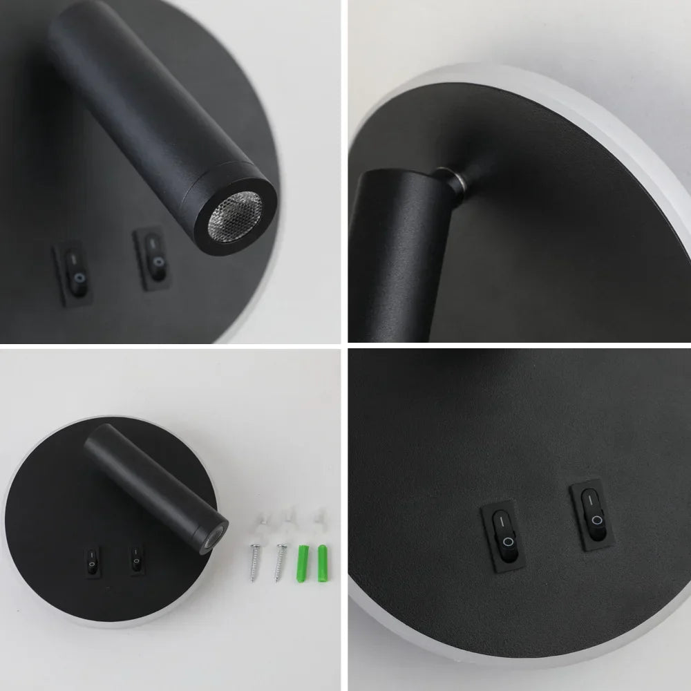 DecorBites™ LED Wall Lamp: 3W Spot 7W Backlight Sconce for Home Bedroom Lighting