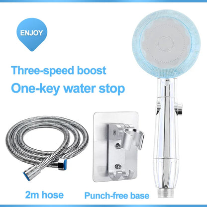DecorBites™ High Pressure 3-Function Shower Head for Magic Massage and Water Saving