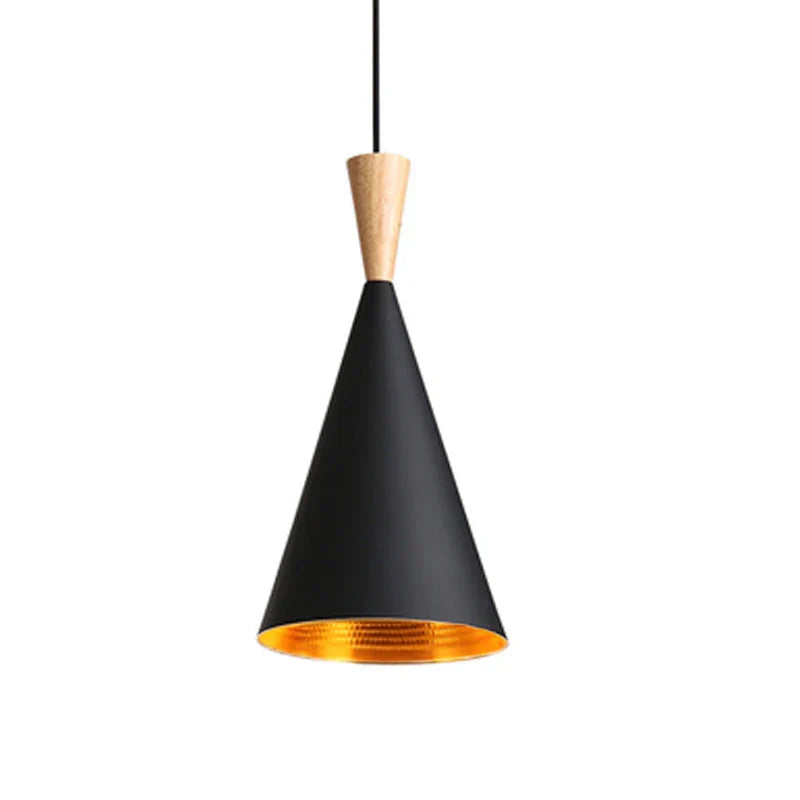 DecorBites™ Black & Gold Musical Pendant Light for Dining, Living Room, & Bar Decor