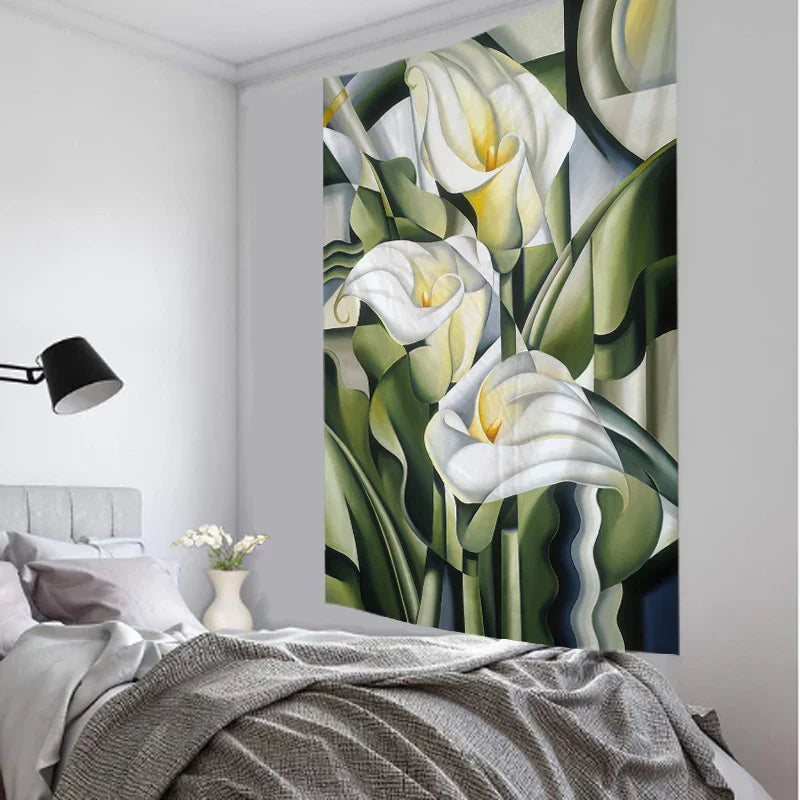 Tapiz DecorBites™ de flores silvestres botánicas para colgar en la pared, gráfico floral, tapices hippies bohemios