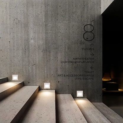 DecorBites™ Luces empotrables para escalones, pasillos y paredes exteriores, 3 W, IP65, resistentes al agua