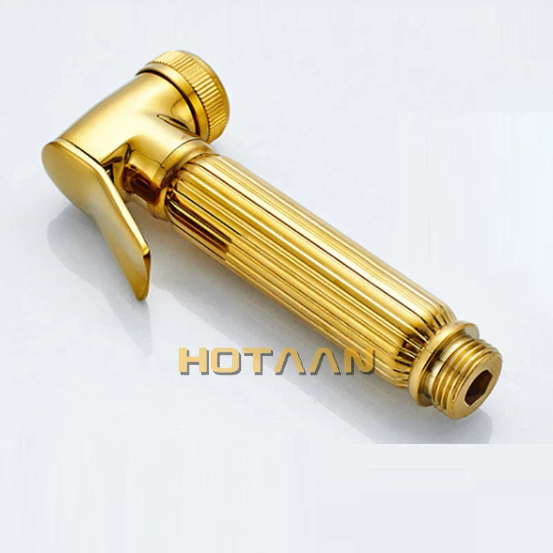 DecorBites™ Gold Bidet Faucet: Hygienic Muslim Shower Sprayer for Clean Toilet Experience
