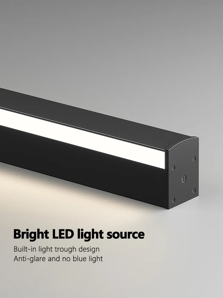 ديكوربايتس™ مصباح حائط LED أسود لغرفة النوم وغرفة المعيشة والممر والأريكة والخلفية