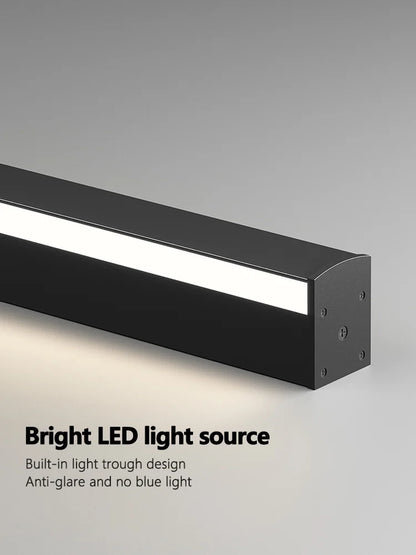 ديكوربايتس™ مصباح حائط LED أسود لغرفة النوم وغرفة المعيشة والممر والأريكة والخلفية