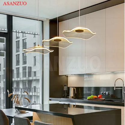 DecorBites™ Lotus Leaf Single Pendant Lamp: Modern LED Nordic Art Decor for Various Rooms