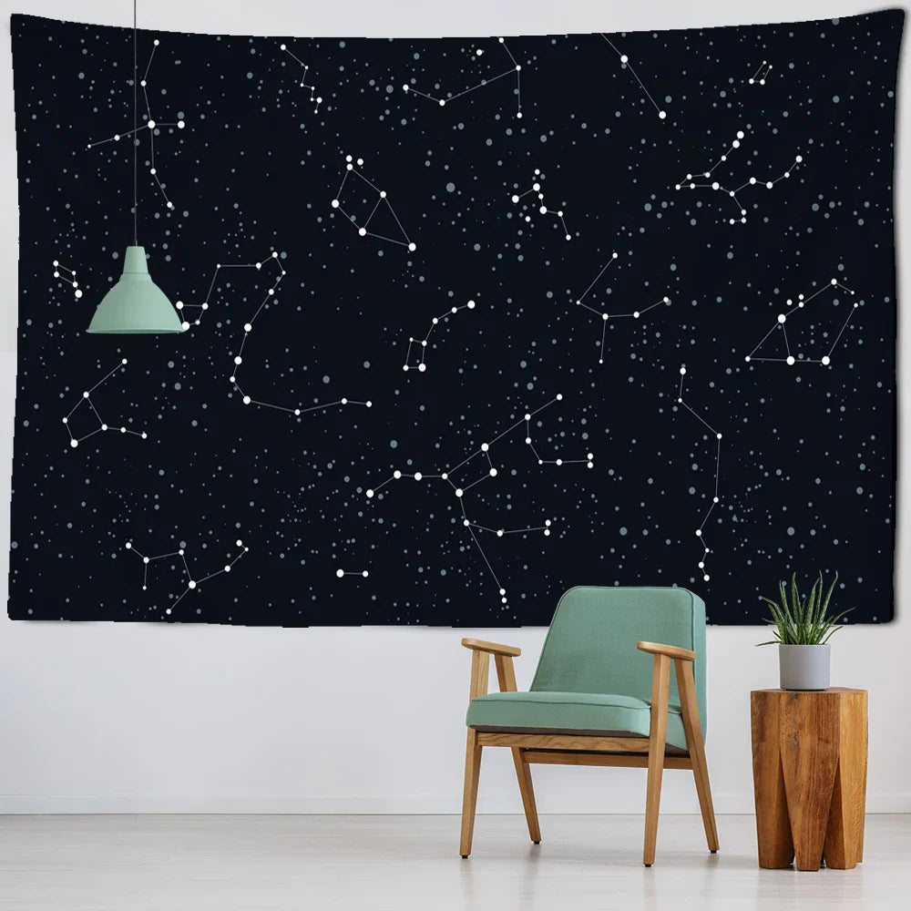 Decobites Starry Sky Tapestry | Galaxy Wall Art & Home Decor