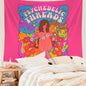 Decobites Retro Hippie Witchcraft Wall Tapestry | Vinyl Aesthetic Home Decor