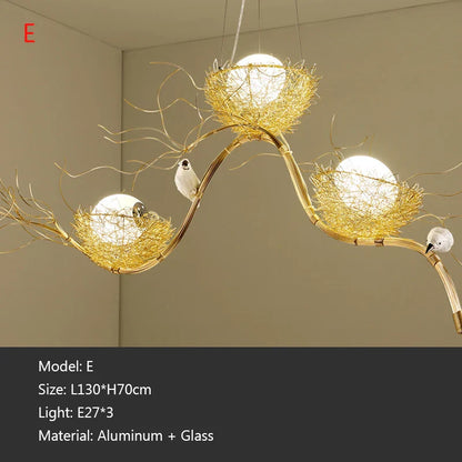 DecorBites™ Bird's Nest LED Pendant Light for Dining Room, Cafe, Bar, Restaurant Decor