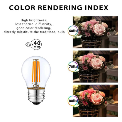 Decorbites™ G45 4W E27 Dimmbare LED-Globenlampe, Vintage-Edison-Stil, 2700K-6000K