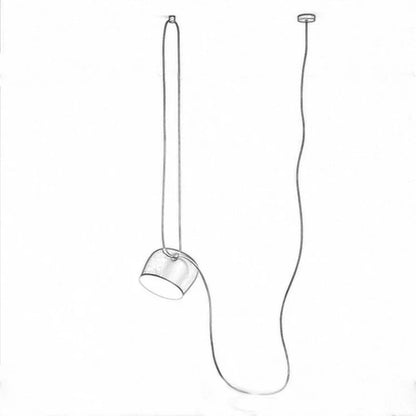 Lámpara colgante LED DecorBites™ Black Drum para cocina y restaurante - Lámpara de techo industrial tipo araña