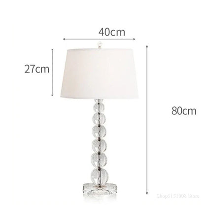 Lámpara de mesa DecorBites™ con forma de bola de cristal: Moderna lámpara LED Art Déco para dormitorio, sala de estar y hogar