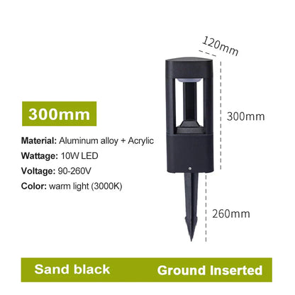 DecorBites™ LED Bollard Lawn Lamp: Stylish Waterproof Outdoor Garden Path Light