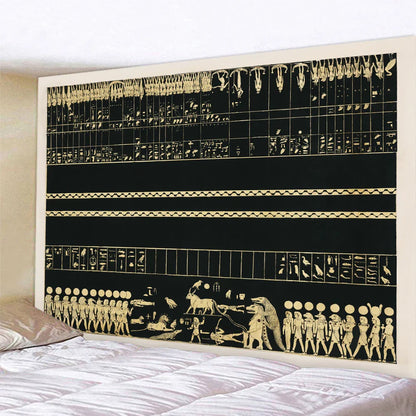 DecorBites™ Egyptian Mural Tapestry Bohemian Home Decor Yoga Mat Sofa Blanket
