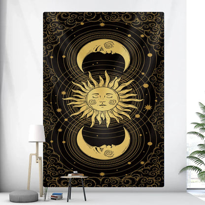 Decobites Tarot Card Psychedelic Tapestry Wall Hanging for Bohemian Home Decor