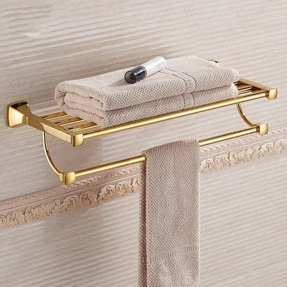 DecorBites™ Gold Bathroom Hardware Set for Towels, Paper, Brushes, and More
