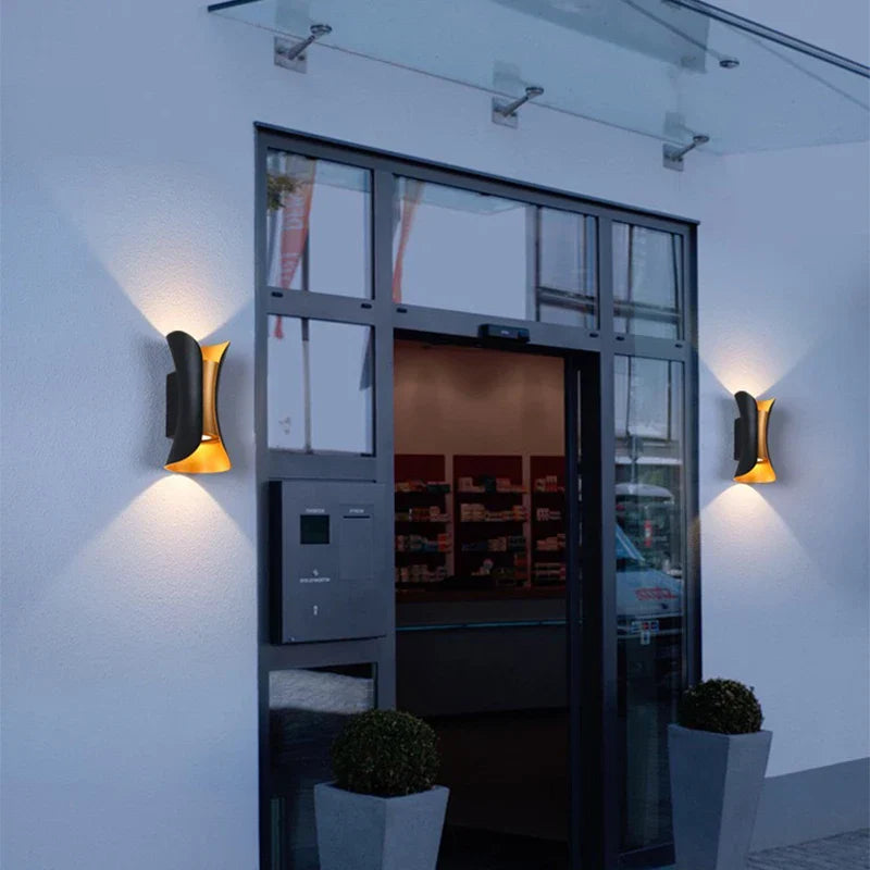 Aplique de pared LED impermeable DecorBites™ de 10 W, moderno y lujoso, para interiores y exteriores.