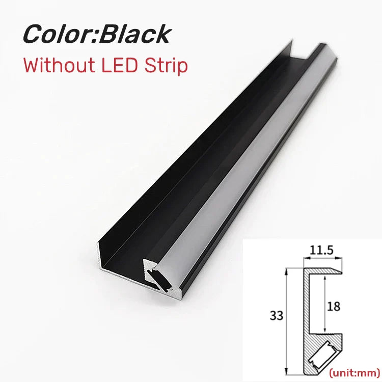 Lámpara LED para estantes DecorBites™ - Perfil de aluminio empotrado para armarios y roperos