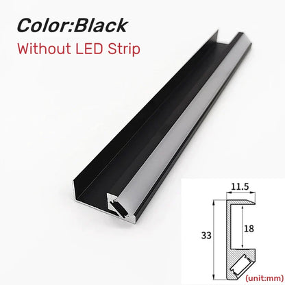 Lámpara LED para estantes DecorBites™ - Perfil de aluminio empotrado para armarios y roperos