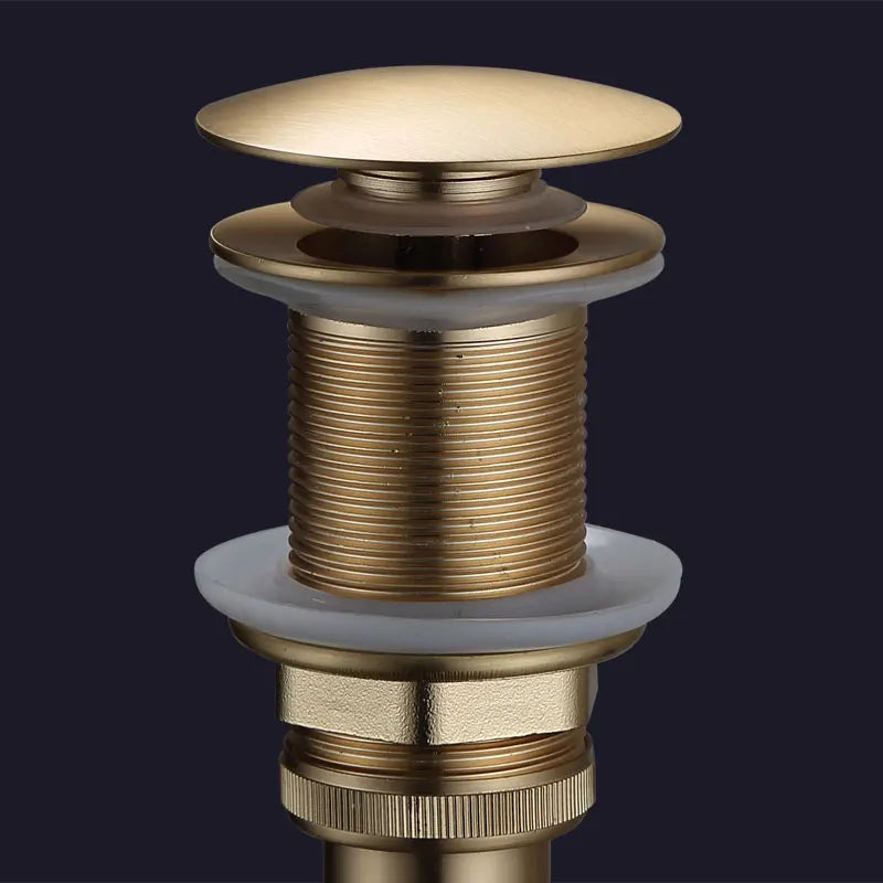 DecorBites™ Brushed Gold Vessel Sink Pop-Up Drain Assembly Kit