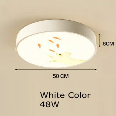 DecorBites™ Kids Cartoon Acrylic Ceiling Light with Remote Control LED Girl Children's Room Lighting