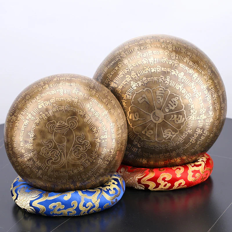 Cuenco tibetano DecorBites™ de 24 cm para musicoterapia, yoga y meditación