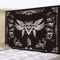 Decobites Skull Bee Cat Tapestry: Bohemian Home Decoration Art for Wall, Sofa, Blanket