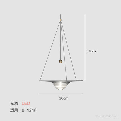 DecorBites™ Clear Glass Pendant Lights - Modern Nordic LED Bedroom & Restaurant Light