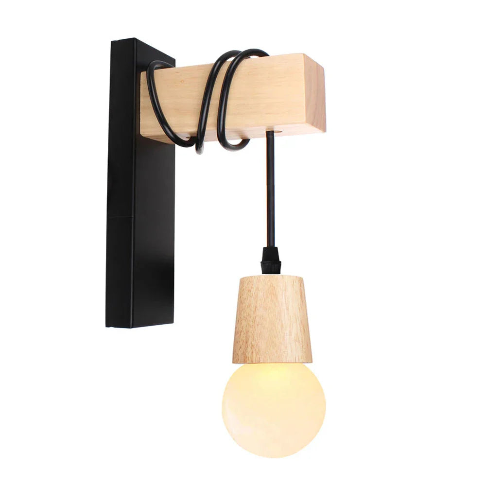 Decorbites™ Luz de Pared con Polea Industrial - Aplico de Pared Retro para Loft en Hogar, Café, Bar