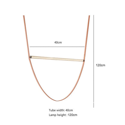 DecorBites™ Glass Tube Pendant Light for Living Room Restaurant Villa Stairwell