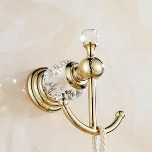 Gold Crystal Bath Set