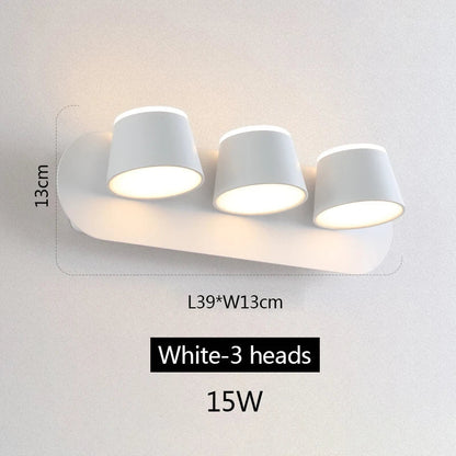 DecorBites™ Adjustable LED Wall Lamp Bedside Sconce Modern Hotel Wall Lights