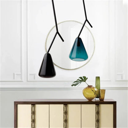 DecorBites™ Glass Pendant Lights: Modern LED Nordic Branch Design Hanging Lamp