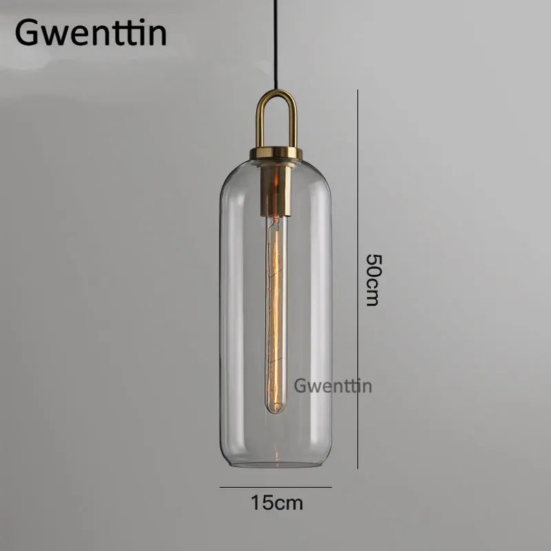 DecorBites™ Luxe Glass Ball Pendant Lights: LED Nordic Hanging Lamp for Home Art Decor