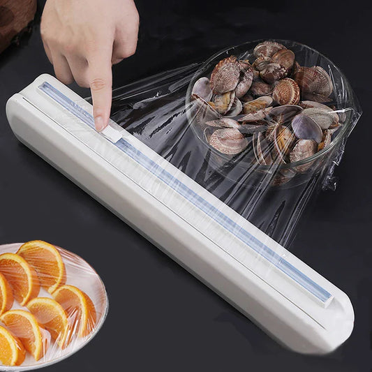 DecorBites™ Cling Film Dispenser Cutter Divider Box - Practical Kitchen Accessories